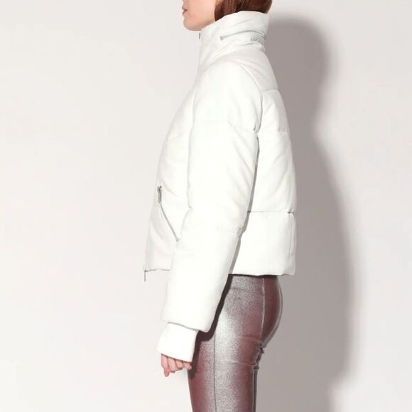 Walter Baker Lambs leather puffer coat - Picture 5 of 6